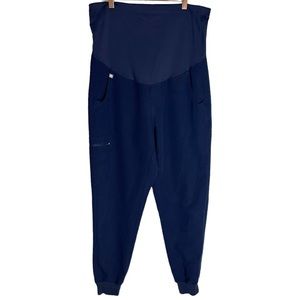 Figs Maternity Scrub Jogger Pants Navy